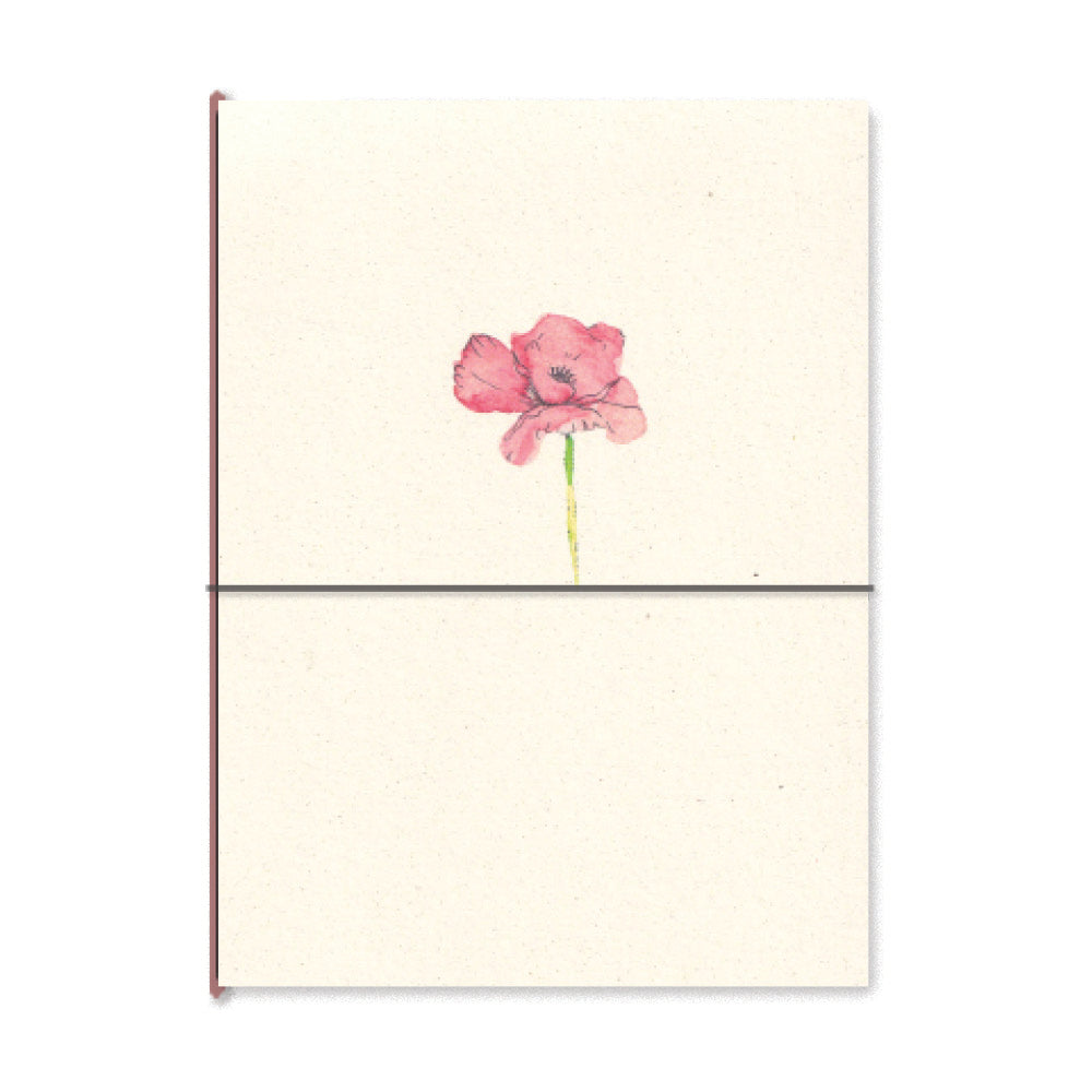poppy. wood-bound a5