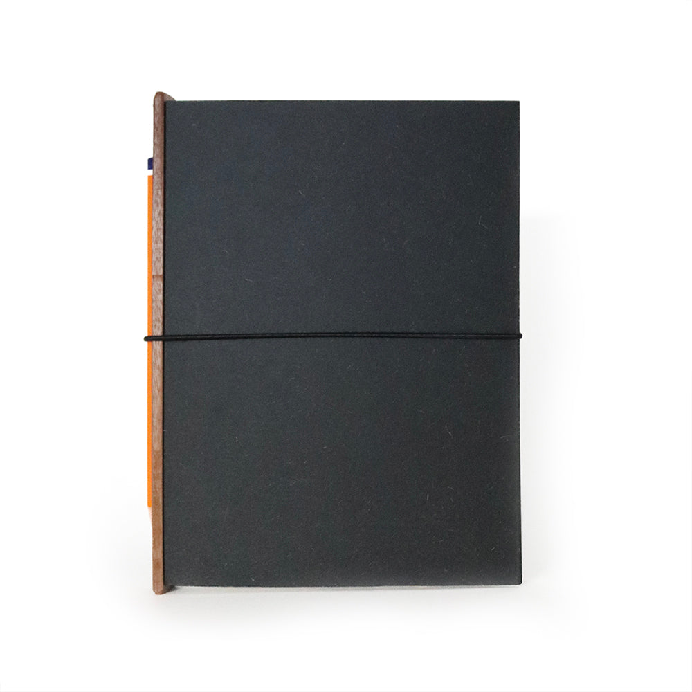 the one with the pencil. a5, black